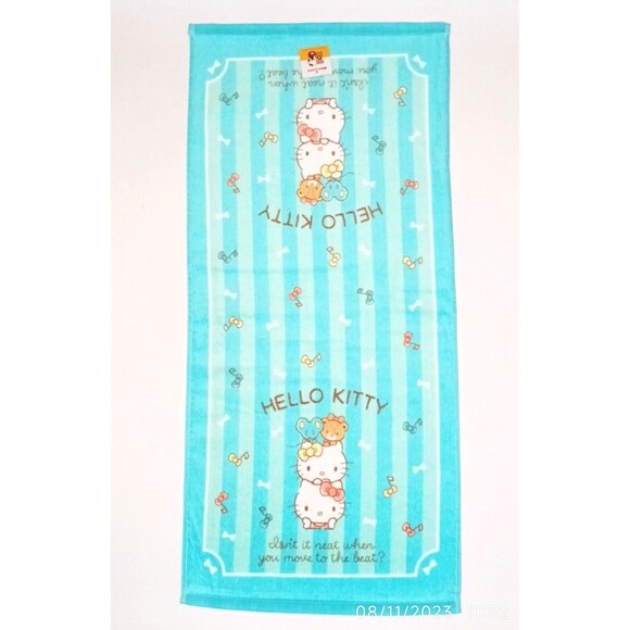 Hello kitty and Mimi sanrio face towel - Picture 2 of 3